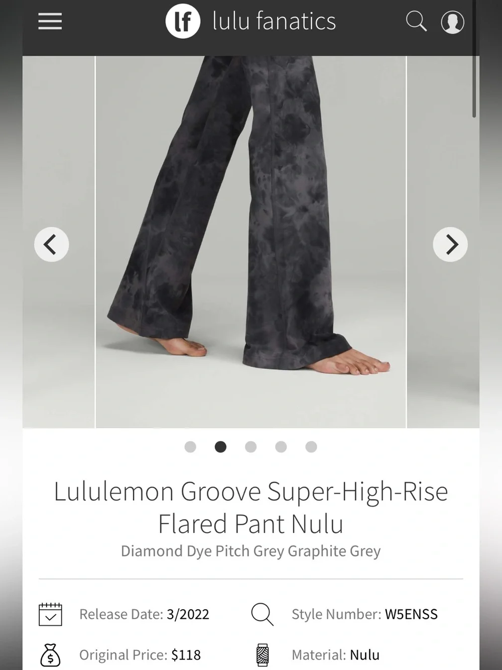 Lululemon Groove Super-High-Rise Flared Pant Nulu Size 6